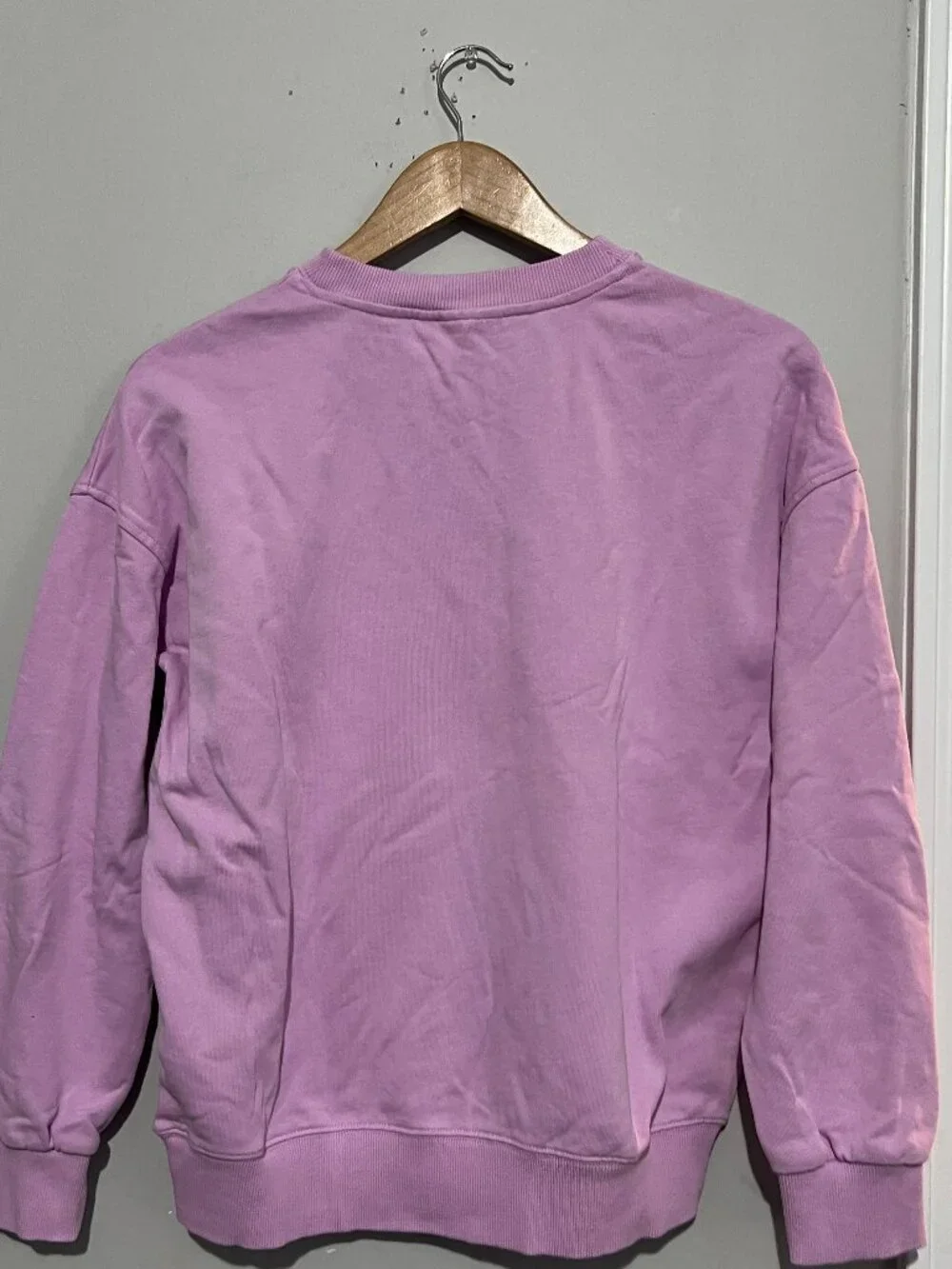 Maxi Pink Lavender Stripes Sweatshirt Girls 12 Sequins
